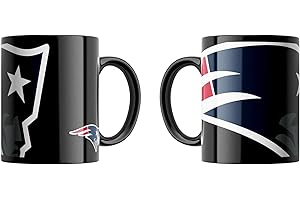 Great Branding NFL Oversized Classic Tasse Team-Logo schwarz American Football Tasse 330 ml Becher für Fans
