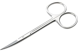 REMOS PROFESSIONAL BODY CARE REMOS Thread Scissors Slim Curved Stainless 11.5 cm