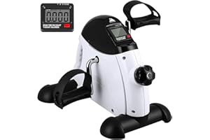 EVOLAND Heimtrainer Mini Fitnessbike Rehabilitations Pedaltrainer Arm und Beintrainer mit LCD Display, Hometrainer Fitnessgerät für Zuhause Büro