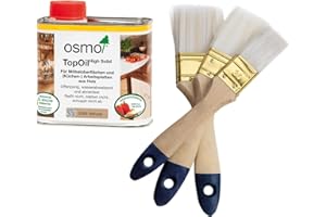GENERISCH Osmo TopOil 500ml Obeflächenbehandlung (inkl. Nordje Pinsel-Set 3-teilig) (Natural)