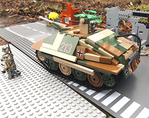 ✠ Modbrix 3001 – Bausteine Panzer Jagdpanzer 38 Hetzer inkl. custom Wehrmacht Soldaten aus original Lego© Teilen ✠ - 3