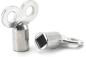 Lamkrtlp Heizungsentlüftungsschlüssel, 2x Heizkörper Entlüftungsschlüssel aus Aluminium, Heizungsschlüssel Handlicher Heizungsentlüfter für Heizkörper Entlüftungsschlüssel, Schlüssel zum Entlüften