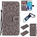 Produktbild Galaxy S6 Edge Plus Hülle Blume Premium PU Leder Schutzhülle für Samsung Galaxy S6 Edge Plus Bookstyle Tasche Schale PU Case mit Standfunktion+Outdoor Kompass Schlüsselanhänge) #Q