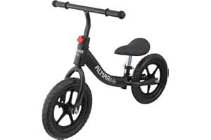 ALMAR Baby Vélo sans pédales pour enfants de 2 à 4 ans Noir