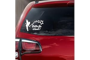 kdosublim Sticker Bébé à Bord Petite Fée à Bord!, Blanc Brillant