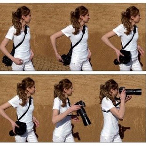 Kaavie - Courroie Sangle d Epaule Quick Release pour Appareil Photo Canon Nikon Pentax Sony Samsung  vis-   plaque unique  est constitu   d un mat  riau en aluminium avec deux oeillets de sangle sur les deux c  t  s pour la fixation d une dragonne et un tour de cou 