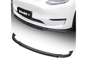‎THINSGO ThinsGo Tesla Model Y Frontlippe Spoiler Frontspoiler Protector Stoßfängerlippe Spoilerlippe 2021 2022 2023 Zubehör (Mattes Schwarz)