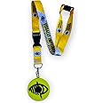 PAC Supplies Global Visually Impaired - Please Be Patient with Me Lanyard with Safety Breakaway & Detachable Clip & Silicone 3D Printed Visual Badge
