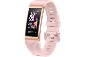 HUAWEI Band 4 Pro - Rastreador de fitness de banda inteligente con pantalla táctil AMOLED de 0.95 pulgadas, monitor de frecuencia cardíaca 24/7, seguimiento profesional para interiores y exteriores, monitor de sueño, GPS integrado, 5ATM impermeable