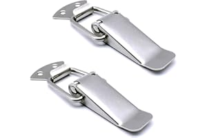 YOUTU Cierre de palanca de acero inoxidable para cajas, caja de herramientas, cajón, armario, baúl (2 unidades)