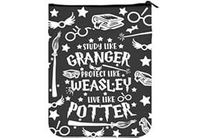 KUIYAI Wizard and Witch School Gift Book Sleeve for Book Lover Book Protector for Paperback Hardcover (Live Like potterUK)