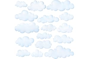 DECOWALL DS9-1702 Nuvole Adesivi da Parete Decorazioni Parete Stickers Murali Soggiorno Asilo Nido Camera da Letto per Bambini