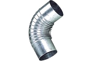 WOLFPACK LINEA PROFESIONAL Codo Estufa Galvanizado de 100 mm. 90°.