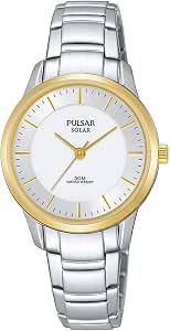 Pulsar solar orologio Donna Analogico Solare con cinturino in Acciaio INOX  PY5040X1 : Amazon.it: Orologi