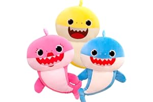 HYMBCFW Shark Peluche, 3 PCS Cartoon Plush Toy, Soft Stuffed Dolls Cadeaux Pour Fêtes d'anniversaire (20cm)