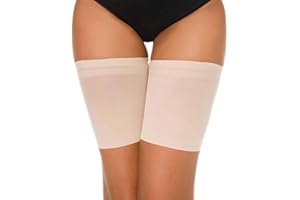 Voqeen Bandas de Elásticas elástico Anti-Chafing Bandas para Hombre y Mujer Muslo Previene las Rozaduras Bandas Antirozaduras Muslos