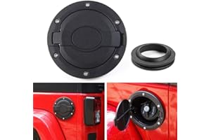 BESIDE_AUTO 07-17 Wrangler 4 puertas 2 puertas tapa tanque de combustible cubierta (círculo)