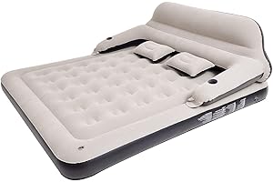 RAPTAVIS Queen Size Luftmatratze Aufblasbares Bett, Aufblasbares Bett Mit Kissen und Rückenlehne