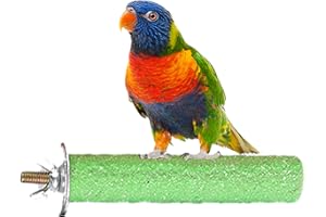 GOOWAFUR Sitzstangen Vögel, Sitzstangen für Vogelkäfige, Spielzeug Vogelkäfig Sitzstangen Stand, für Papageien Vogel Kauen Zuhause Plattform Reinigung der Papageien Spielzeug,Zufällige Farbe