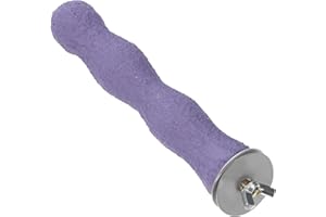 POPETPOP Percha para Pájaros- Soporte de Loro Perchas de Arena Ásperas de Madera Moler Periquitos de Uñas Jaula Accesorios para Cockatieles (Color Aleatorio)