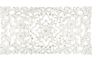 ATMOSPHERA CREATEUR D'INTERIEUR Atmosphera - Decoración de Pared 'Fanny' - Madera Tallada 85 x 45 cm