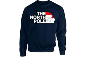 GENERIC NORTH POLE Santa Christmas Xmas Sweatshirt Party & New Year Gift Jumper for Men, Women, Kids & Adults