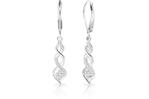 ALEXCRAFT 925 boucles d'oreilles en argent Zircon boucles d'oreilles pendantes pour femmes boucles d'oreilles pendantes cadeau pour femmes petite amie maman fille