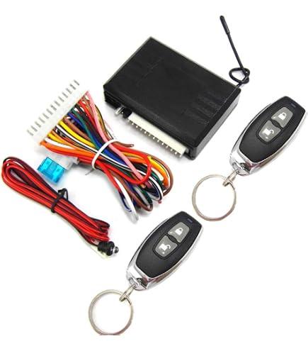 EBTOOLS Kit Chiusura Centralizzata Universale 12V – Telecomando Keyless Entry Con 2 Portachiavi, Sistema Di Blocco Porte Per Auto - 4