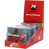 Kookie Cat Galletas Veganas de Chocolate y Almendras Individualmente Envueltas. Sin Gluten, Sin Soja, Bio y Org&aacute;nicas. Almend