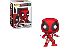 Funko POP! Bobble: Marvel: Holiday Deadpool With Candy Canes - Collectable Vinyl Figure - Gift Idea - Official Merchandise - Toys for Kids & Adults - Comic Books Fans - Model Figure for Collectors