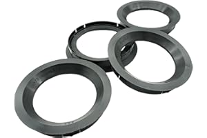 Felgenfactory 4 anelli di centraggio 76,0 – 57,1 | 76,0 su 57,1 | nero