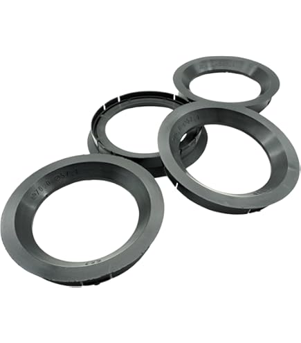 Riduzione 66.6 A 57.1 Mm 4 Anelli Di Centraggio Per Cerchioni - Riduzione Da 66,6 Mm A 57,1 Mm - Qualità Tedesca Cerchi Audi A 1 - Foto 12