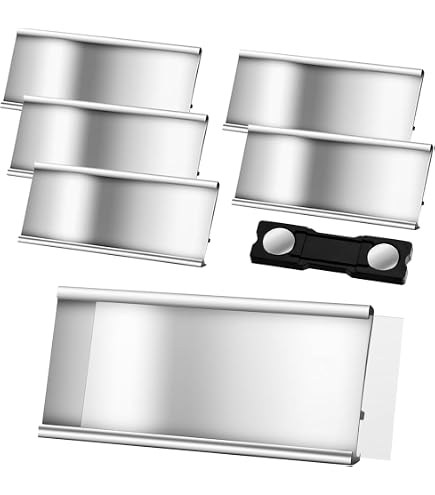 50 Badges D'identification Magnétiques – Format 75x40 Mm, PVC Rigide Transparent – Pour événements, Bureaux - 9