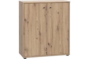 FORTE TEMPRA 2 Kommode mit 2 Türen, Holzwerkstoff, Artisan Eiche Dekor, (B x H x T) 73,7 x 85,5 x 34,8 cm