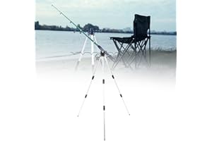 YOWMINA Sea Fishing Tripod - Multifunctional Rod Stand Rest, Pole Rack, Stable and Not Easily Tipped Over, Telescopic Outdoor Support Stand Universal