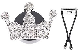BESPORTBLE Car Air Freshener Vent Clips Crystal Crown Shape Air Vent Clip Diamond Car Air Conditioning Outlet Clip Perfume Diffuser Car Decor Silver