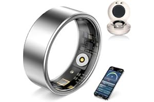 UouNeaCo AI Smart Ring for Women Men - Sleep Tracker Ring with Heart Rate, Blood Oxygen, 10ATM Waterproof Fitness Ring, Step Counter & GPS Activity Fitness Tracker,7-Day Battery for iOS/Android