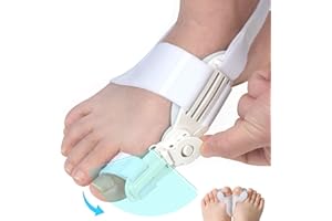 Cilnos Correttore Alluce Valgo per Donne e Uomini, Tutore Alluce Valgo Regolabile per Sollievo dal Dolore dell'Alluce con Cinturino Antiscivolo, Alluce Valgo Correttore per Piede Sinistro o Destro