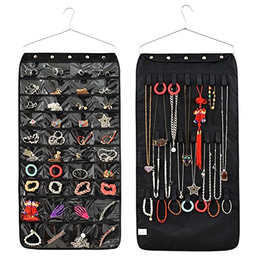 X cool Schmuck hängen Veranstalter zwei einseitig mit Hänger Super groß für 40 Taschen und 20 Haken