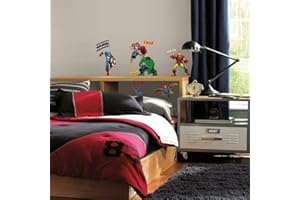 RoomMates RMK2328SCS Pegatinas de Pared Marvel Personajes Clasicos, Cloruro de polivinilo, Multicolor, 104 x 26 x 2,5 cm, 32