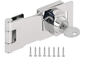 YOUTU® Überfalle abschließbar, Sicherheits-Überfalle, Schublade Schrank Locks Vorhängeschloss Überfalle Lock Cam Lock Tor Riegel Schloss mit Schrauben (2.5 Inch)