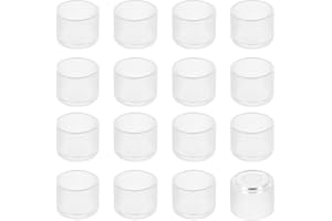 QUARKZMAN 36 sztuk nakładek na nogę krzesło, 22 mm, niebrudzące, antypoślizgowe, ochrona podłogi, okrągłe zaślepki do mebli, przezroczyste
