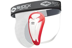 Shock Doctor Core Cuquilla con Suspensorio con Taza Bioflex, Niños, Blanco, L