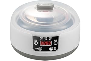 LOVIVER Automatischer Joghurtbereiter, elektrische Joghurtmaschine Natto Maker, Haushalts-Timing-Funktion, multifunktional, geräuscharm, DIY 1,2 l,