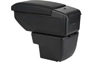 ZENVI Armrests Compatible with Seat Arona Armrest Center Console Organizer Box Double Layer Storage Space Can Used for elbow Support