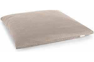 Lotuscrafts Esterilla de Meditación Zabuton Deluxe - Extra Gruesa - Cojín de Meditación para Meditación Relajada - Funda Lavable 100% Algodón - Certificado Gots
