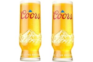 TUFF LUV Bicchiere da birra ufficiale 2021 Coors leggero da mezza pinta [Set di 2}