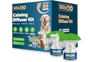 TeddyDo Calming Diffuser for Dogs | 2 Diffusers + 2x48ml Refills | 60-Day Double Pack with UK Plug | Helps Reduce Stress, Anxiety & Unwanted Behaviour | Safe Natural Dog Relaxation Aid