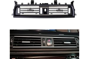 HACREYATU Rejilla de aire acondicionado, rejilla de ventilación de aire fresca, cubierta de ventilación para F10, F11, 5, 520, 523, 525, 528, 530, 535, 550, 2010-2016 (frontal)