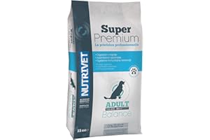 NUTRIVET - Super Premium - Adulte Balance - Croquettes sans Blé - Chien - Riche en Protéines Animales - 15 kg